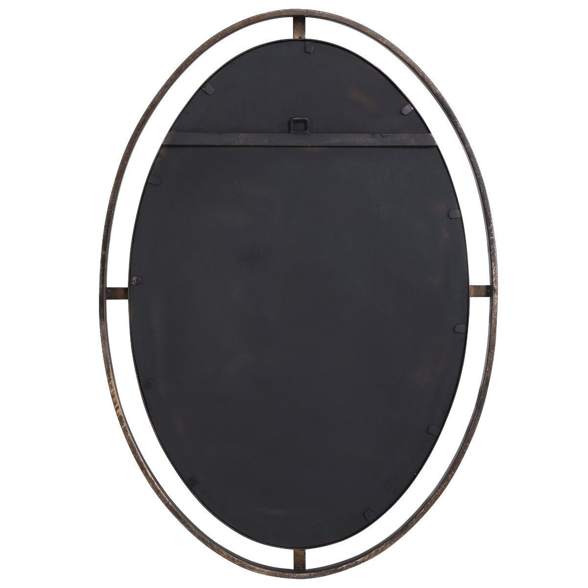 Contrast Oval Mirror – Bronze and Gold