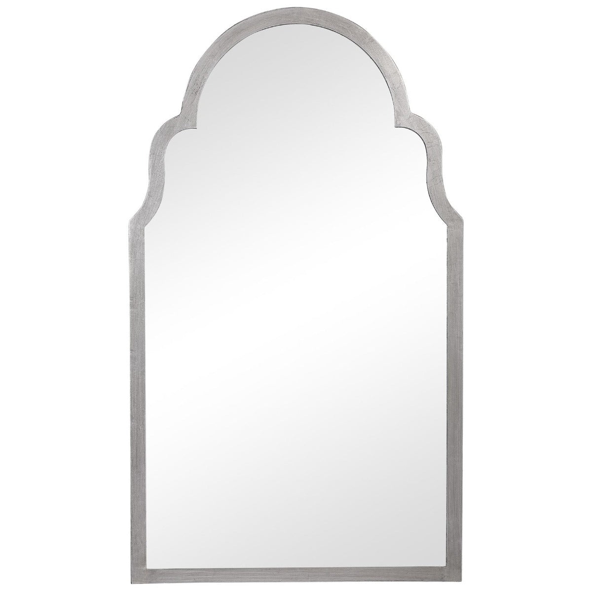 Taj Arched Mirror – Silver Leaf