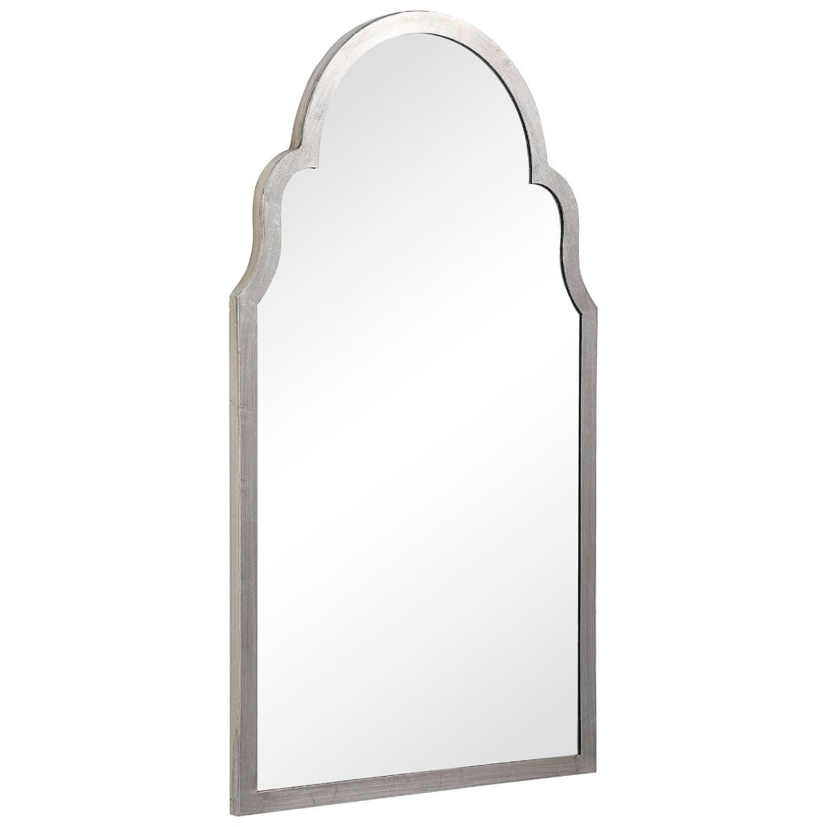 Taj Arched Mirror – Silver Leaf