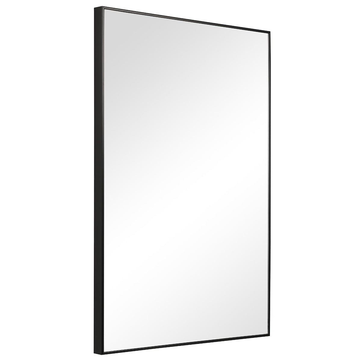 Simple Slim Frame Mirror – Black