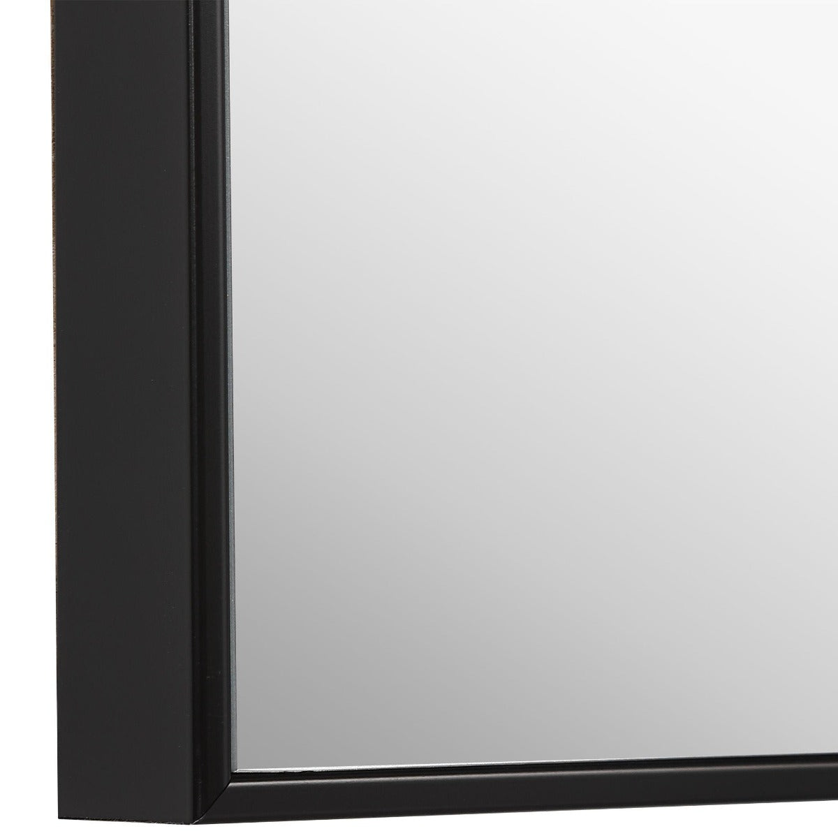 Simple Slim Frame Mirror – Black