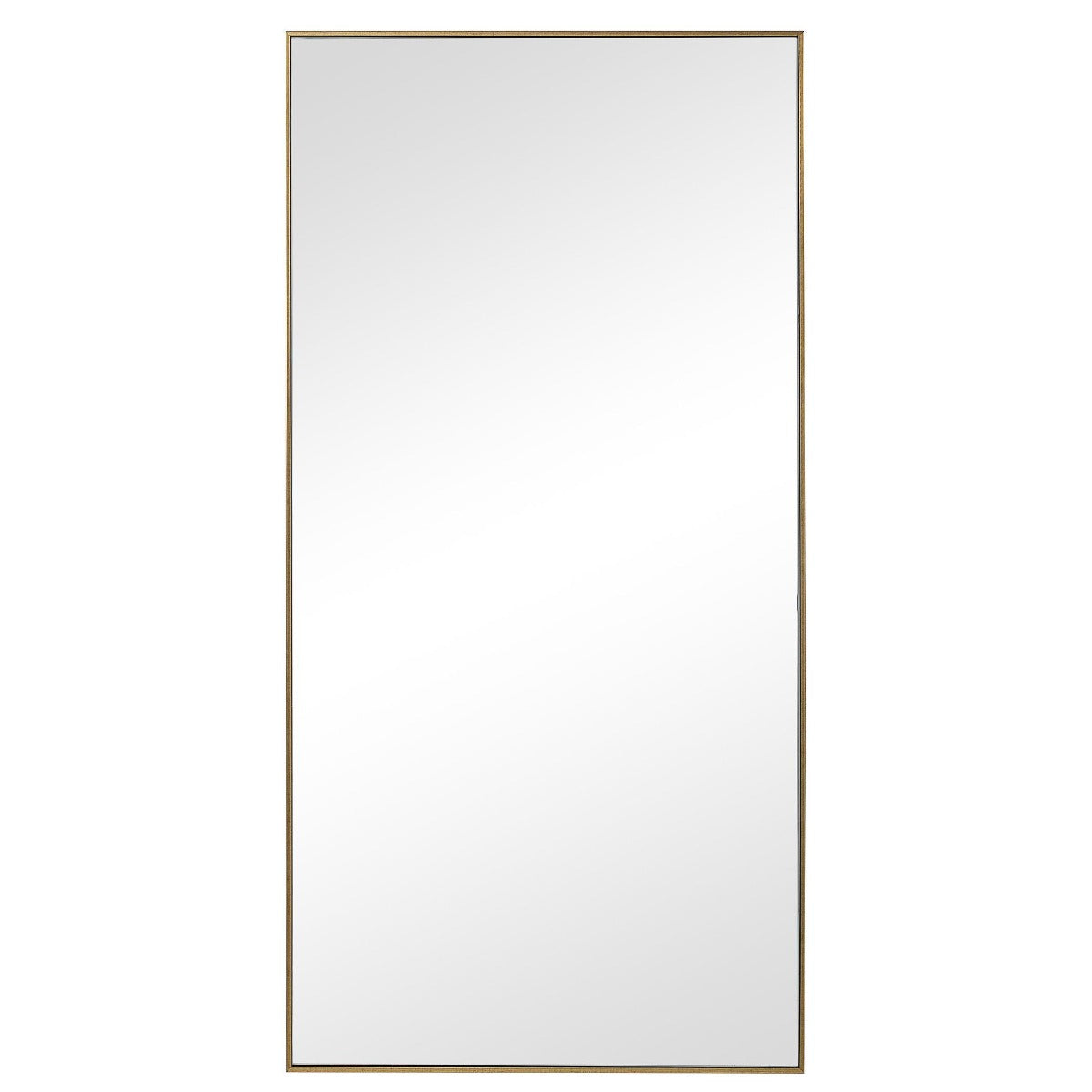 Slim Frame Rectangular Midi Mirror – Gold