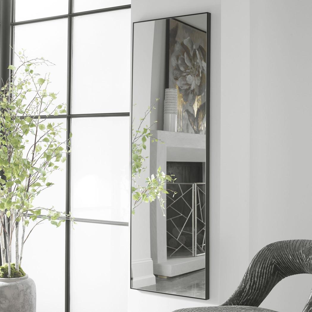 Slim Frame Full Length Mirror – Black