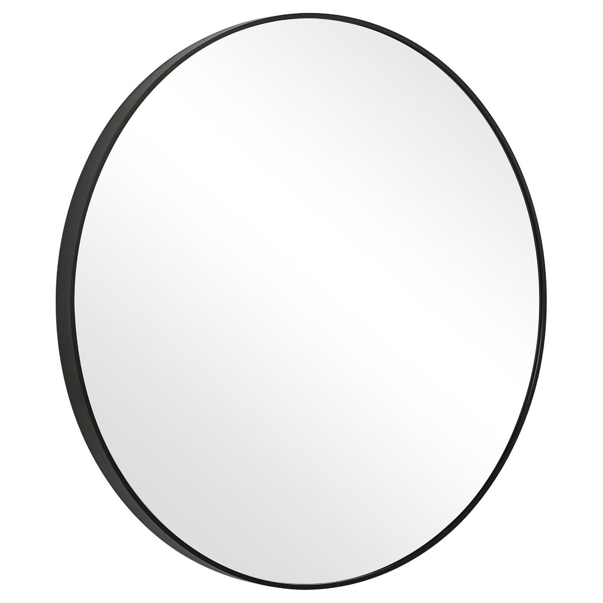 Evelyn Round Mirror – Black