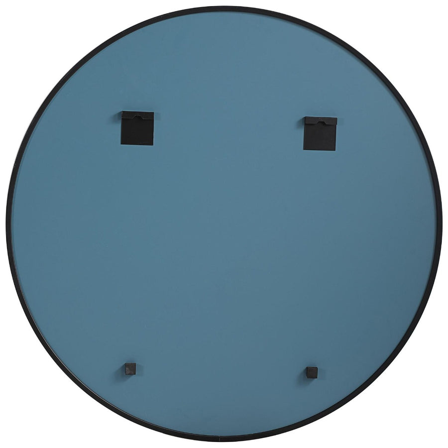 Eve Medium Round Mirror – Black