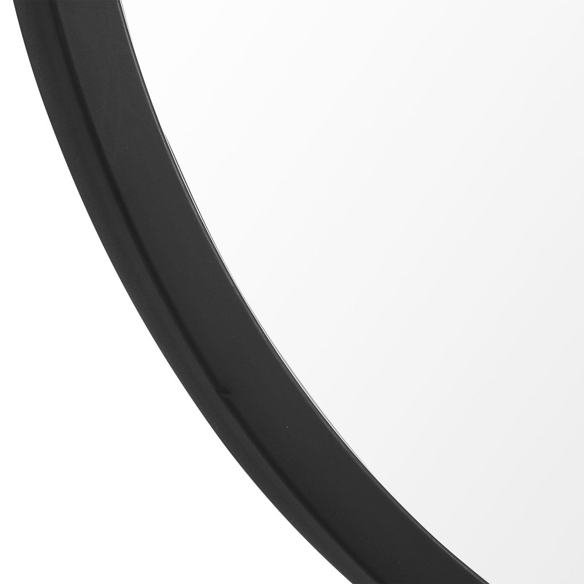 Abigail Oval Mirror – Matte Black