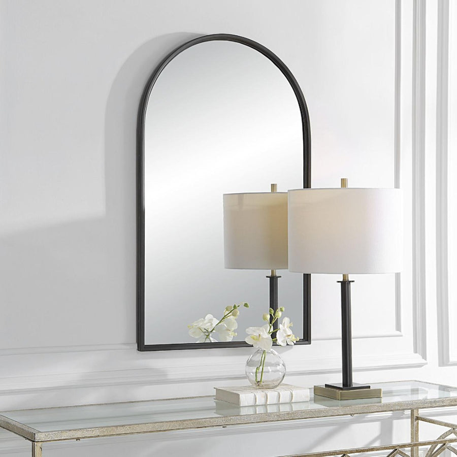 Florence Arched Mirror – Black