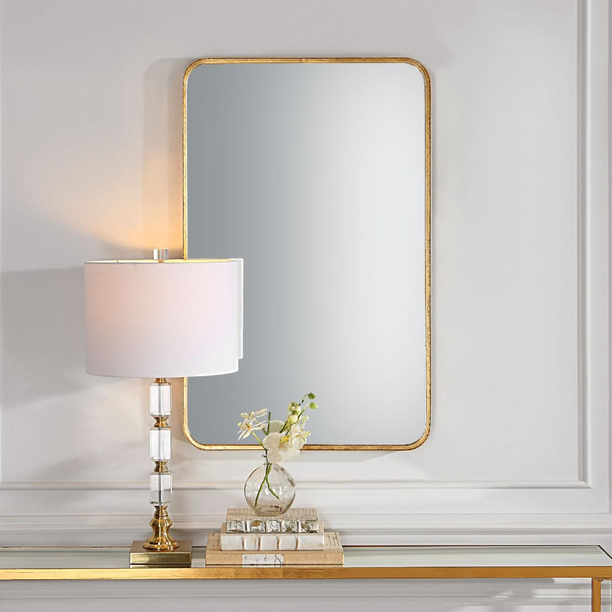 Toby Rectangular Mirror – Gold