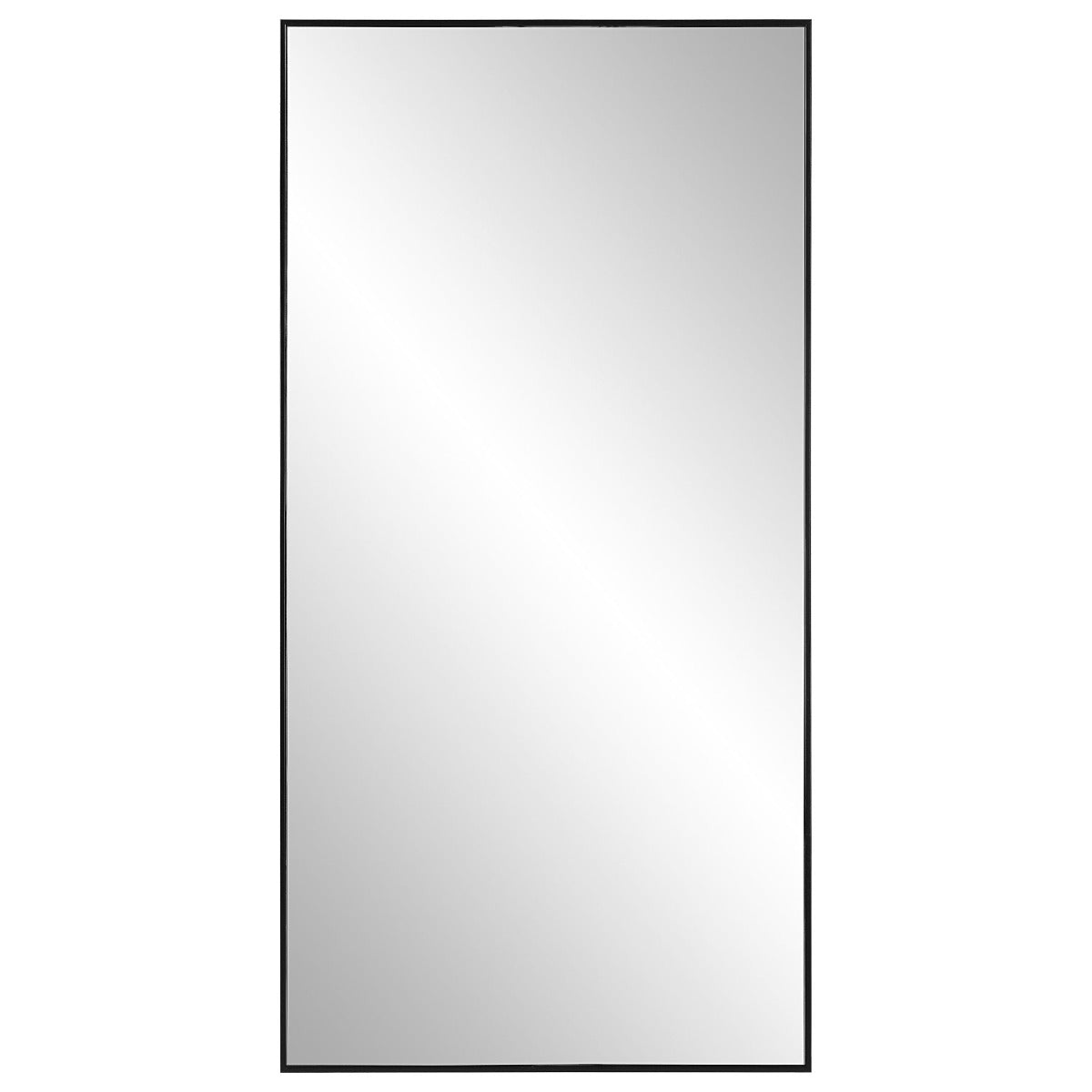 Slim Frame Midi Mirror – Black