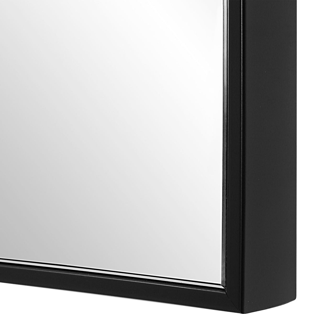 Slim Frame Midi Mirror – Black