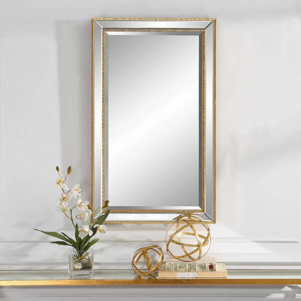 Lines Mirror – Gold