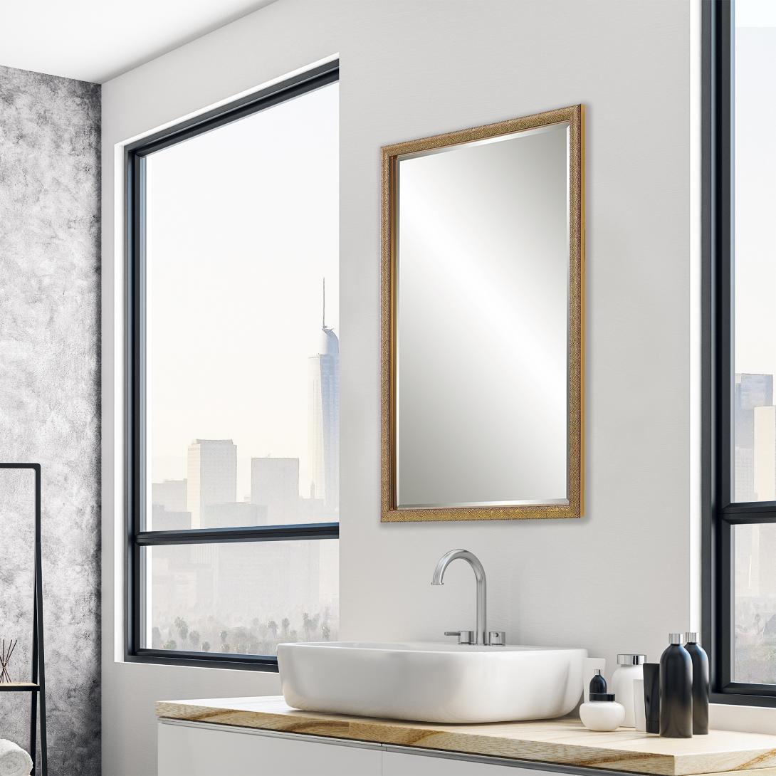 Intricate Mirror – Gold Finish