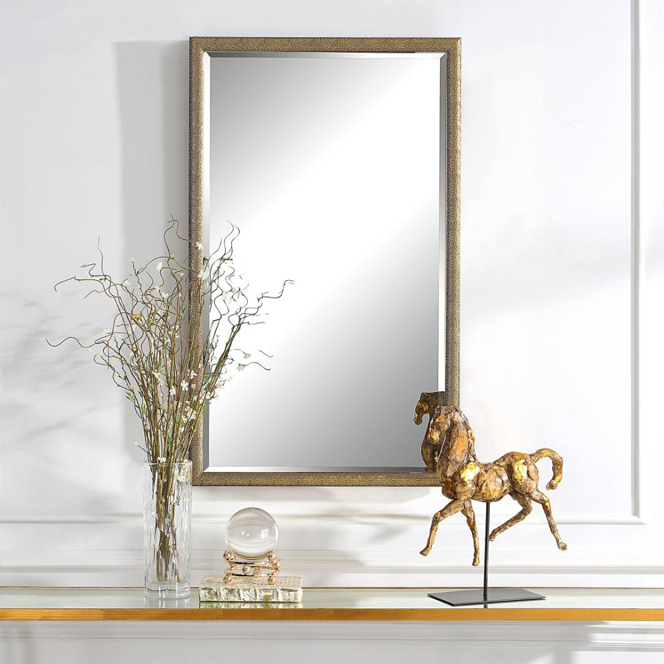 Intricate Mirror – Gold Finish