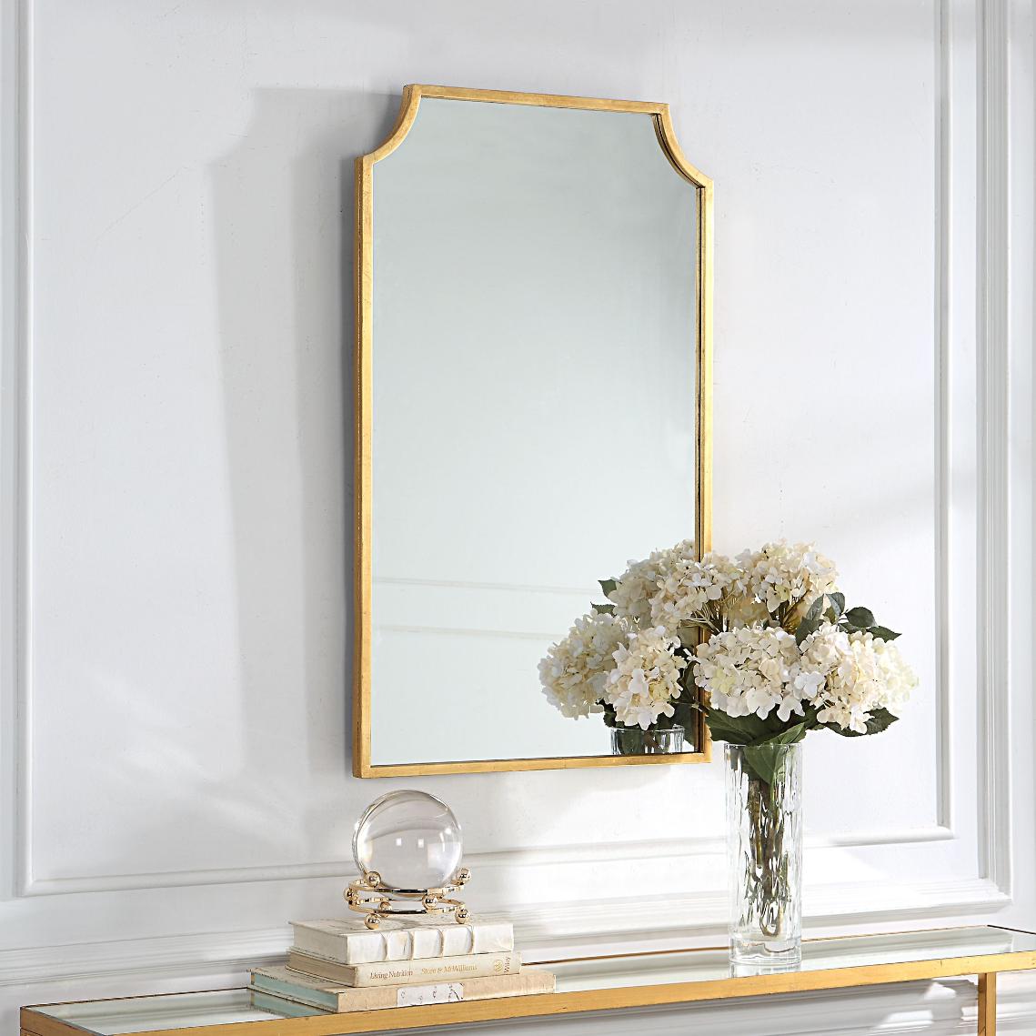 Bradley Mirror – Gold Finish