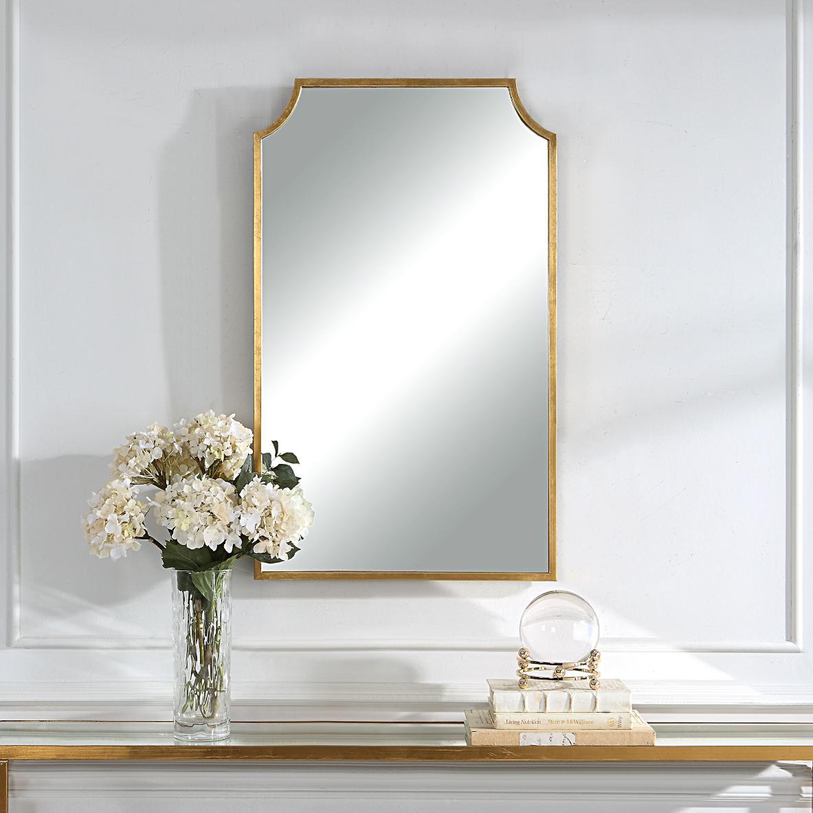Bradley Mirror – Gold Finish
