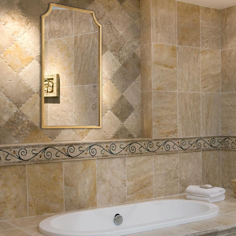 Bradley Mirror – Gold Finish