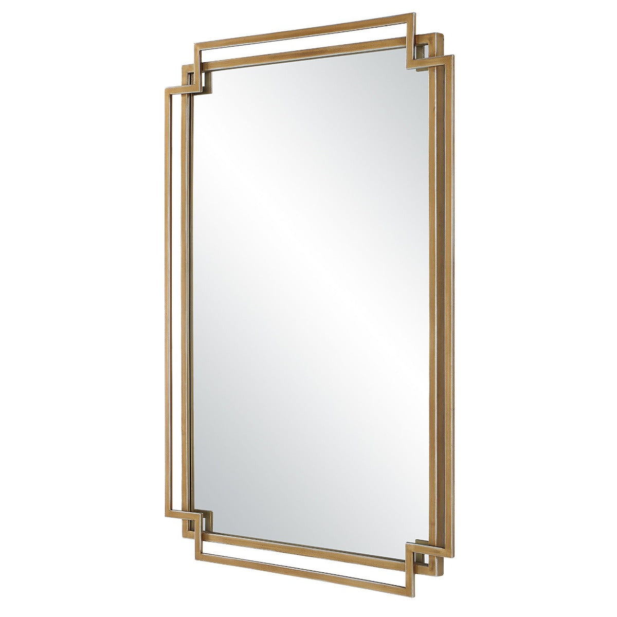 Deco Mirror – Brushed Gold