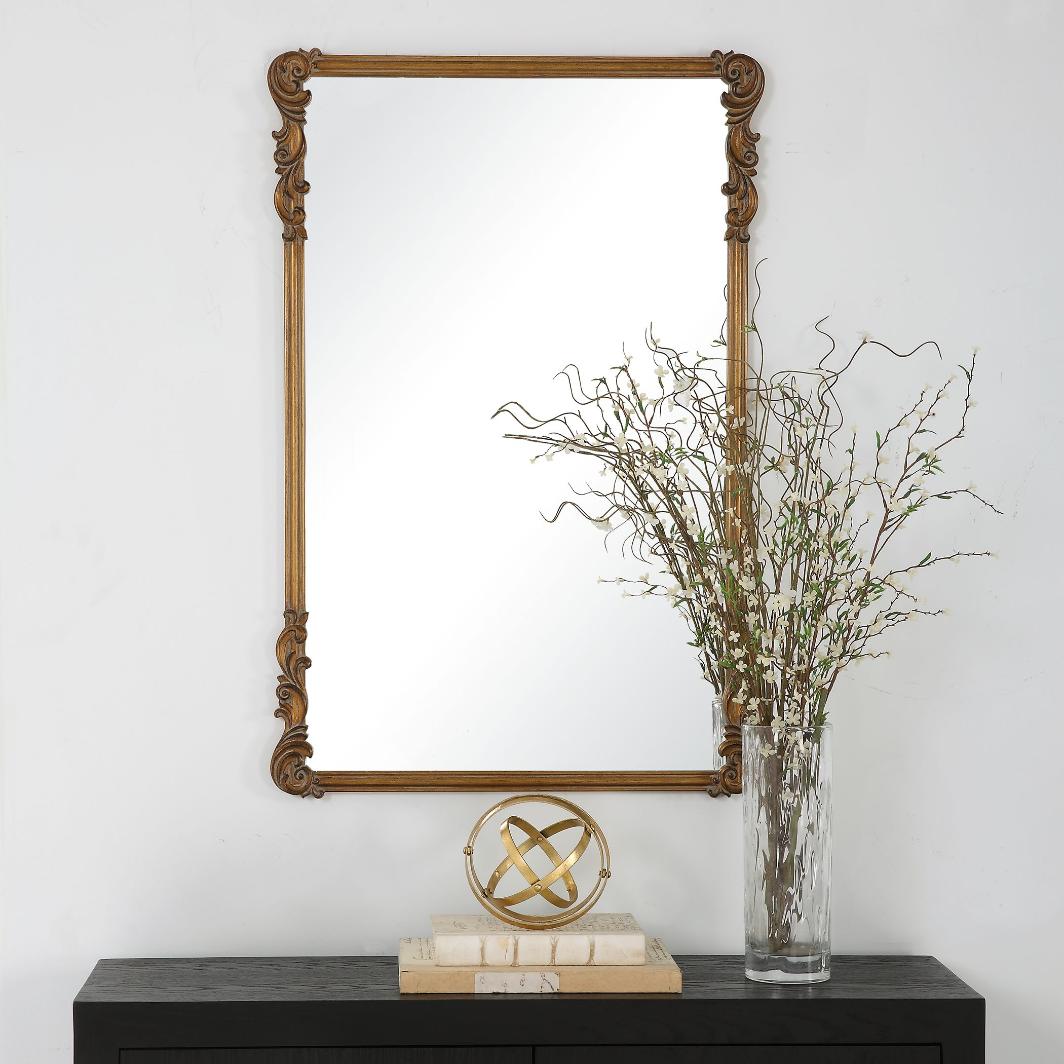 Celia Mirror – Antique Gold