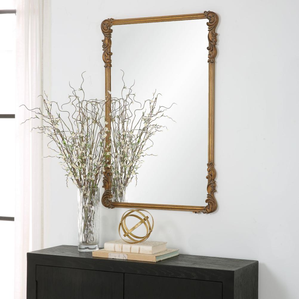 Celia Mirror – Antique Gold