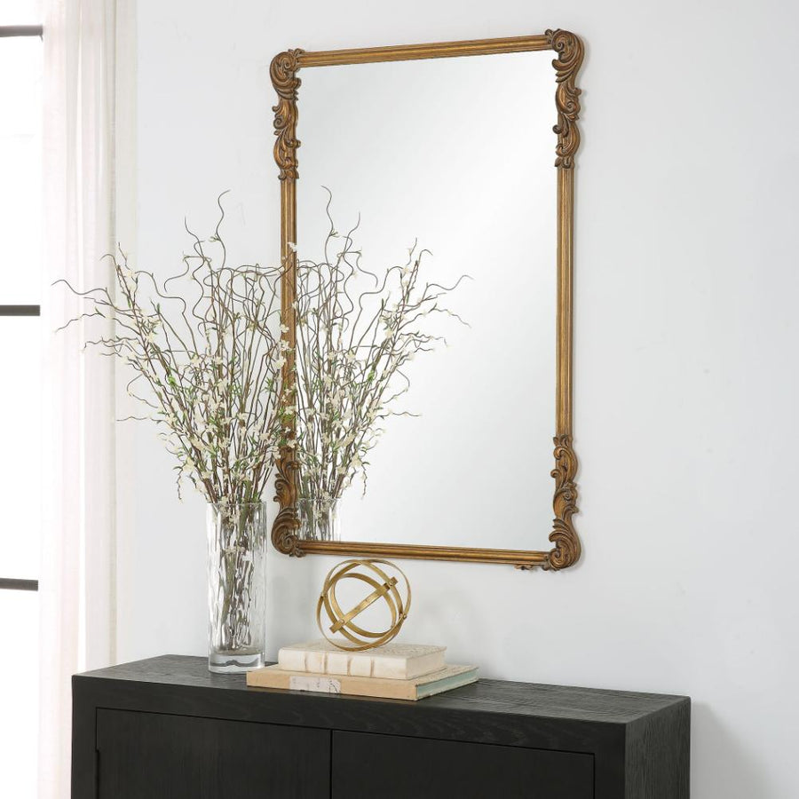 Celia Mirror – Antique Gold