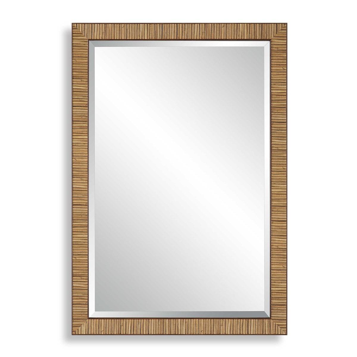 Indiana Rattan Rectangle Mirror