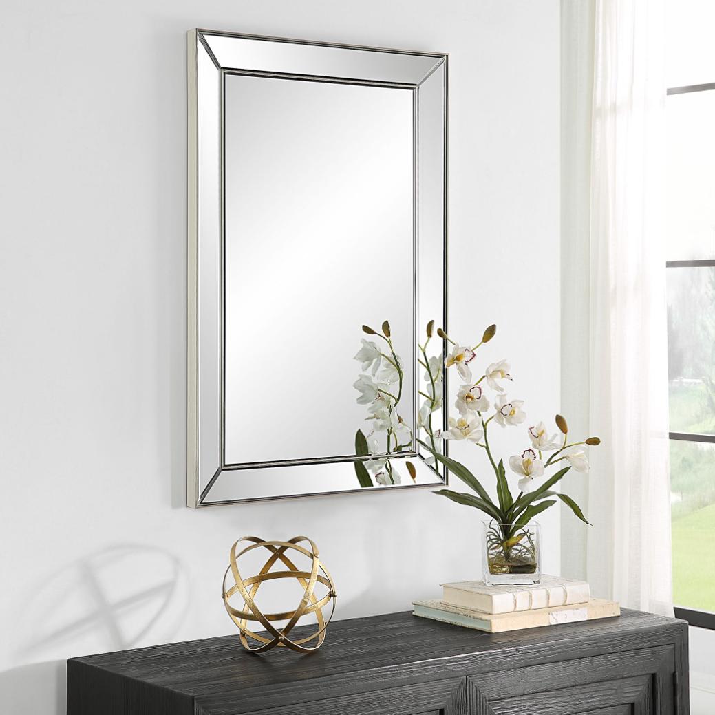 Hannah Rectangular Mirror – Champagne Finish