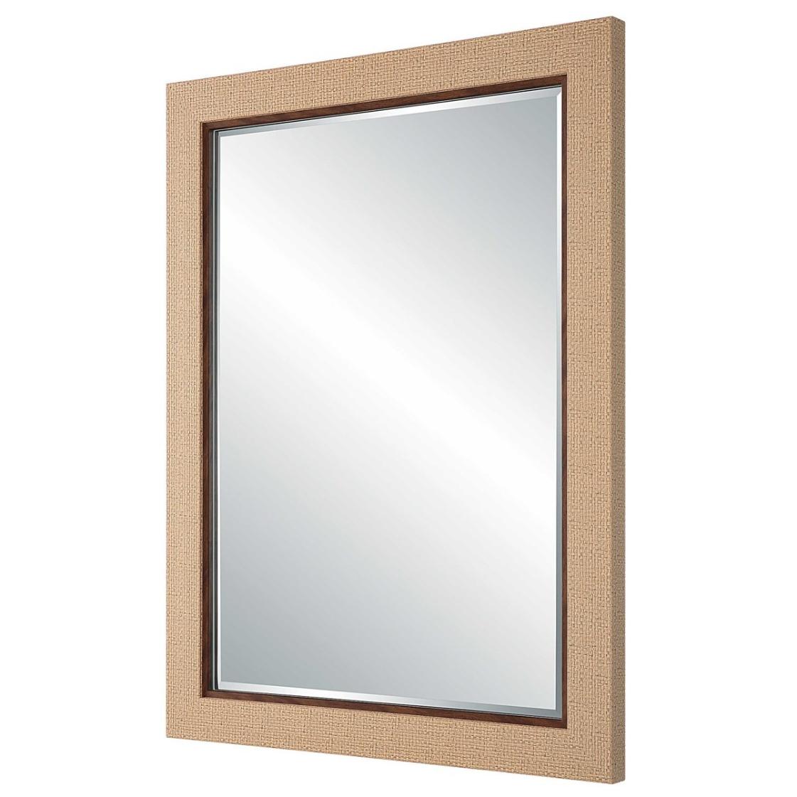 Natural Woven Rectangular Mirror