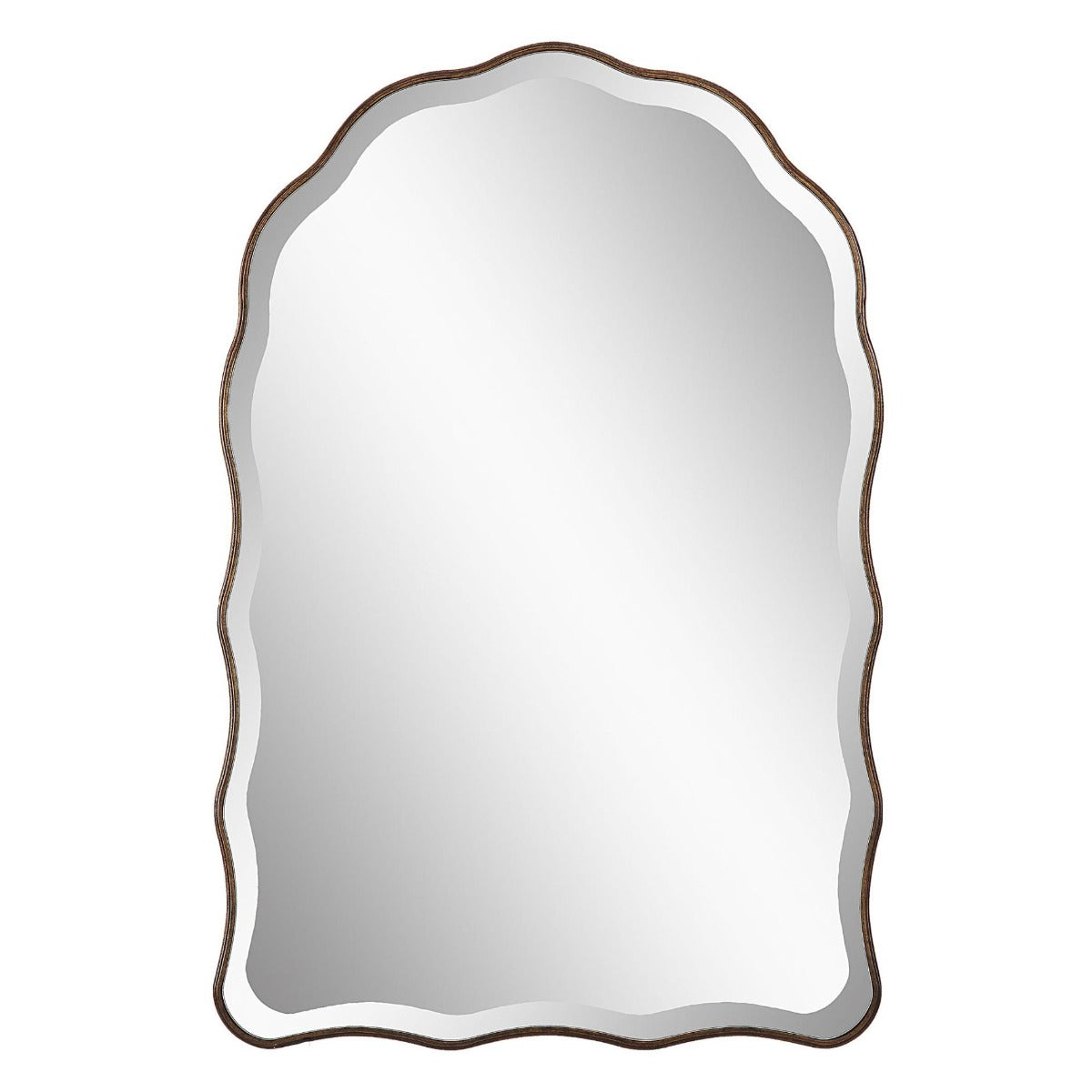 Irregular Arched Mirror – Antique Bronze