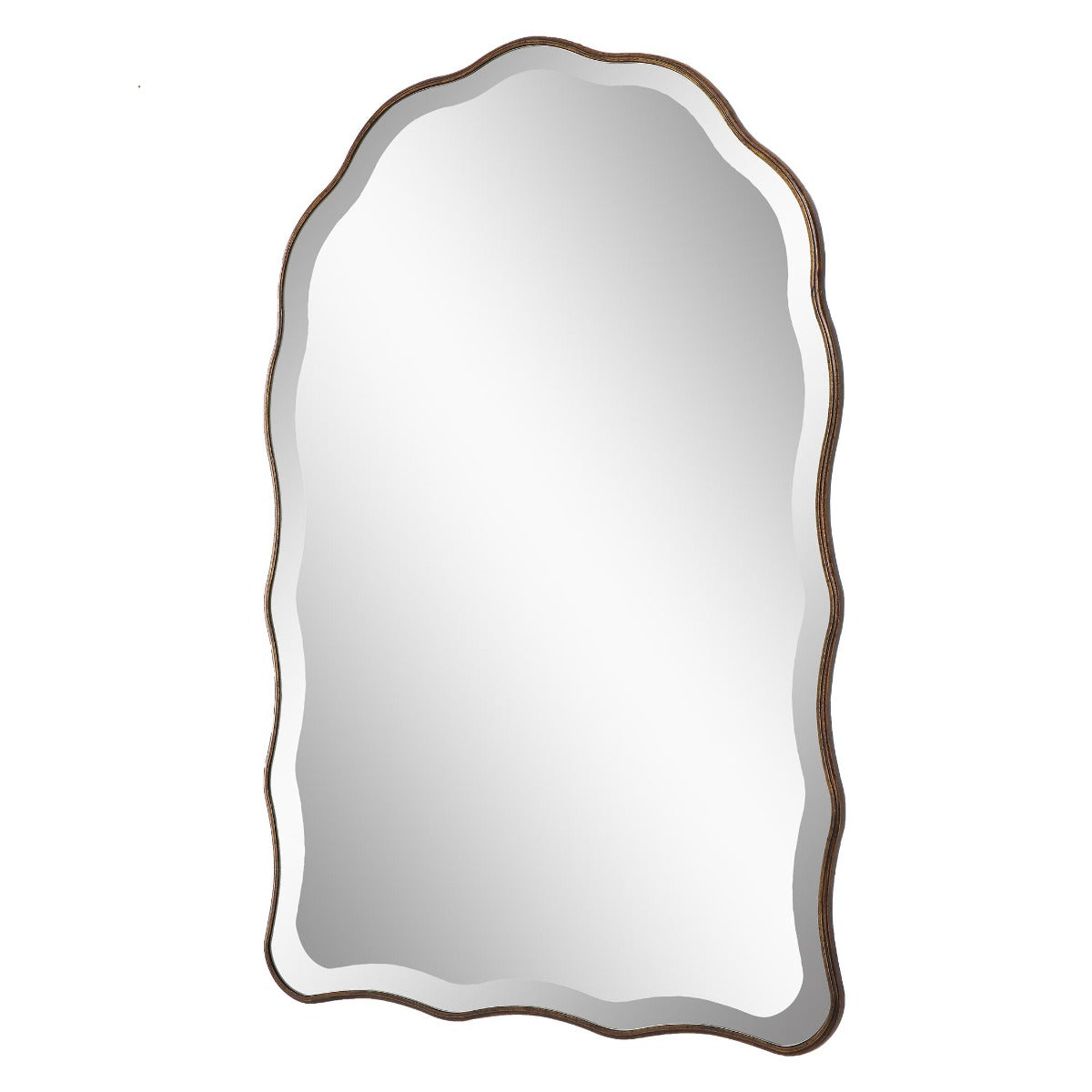 Irregular Arched Mirror – Antique Bronze