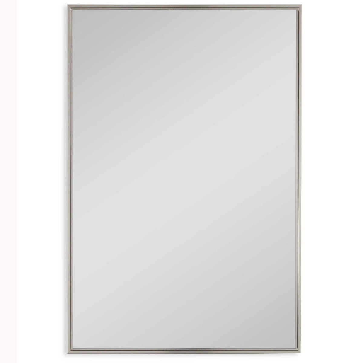 Floating Slim Frame Mirror – Silver