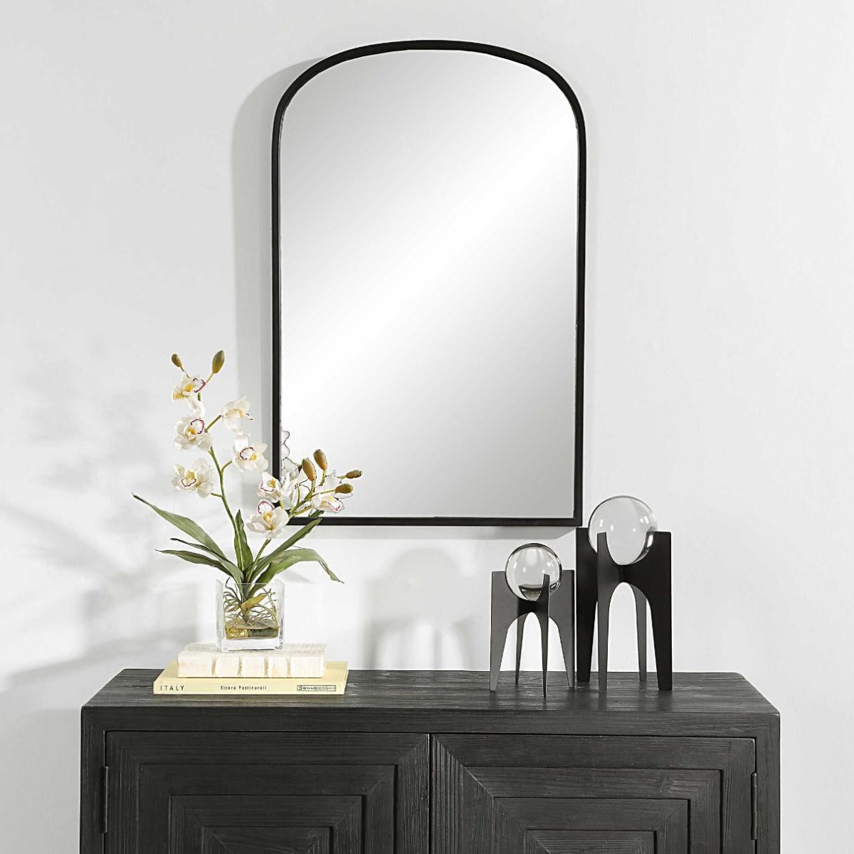 Aydyn Arched Mirror – Black