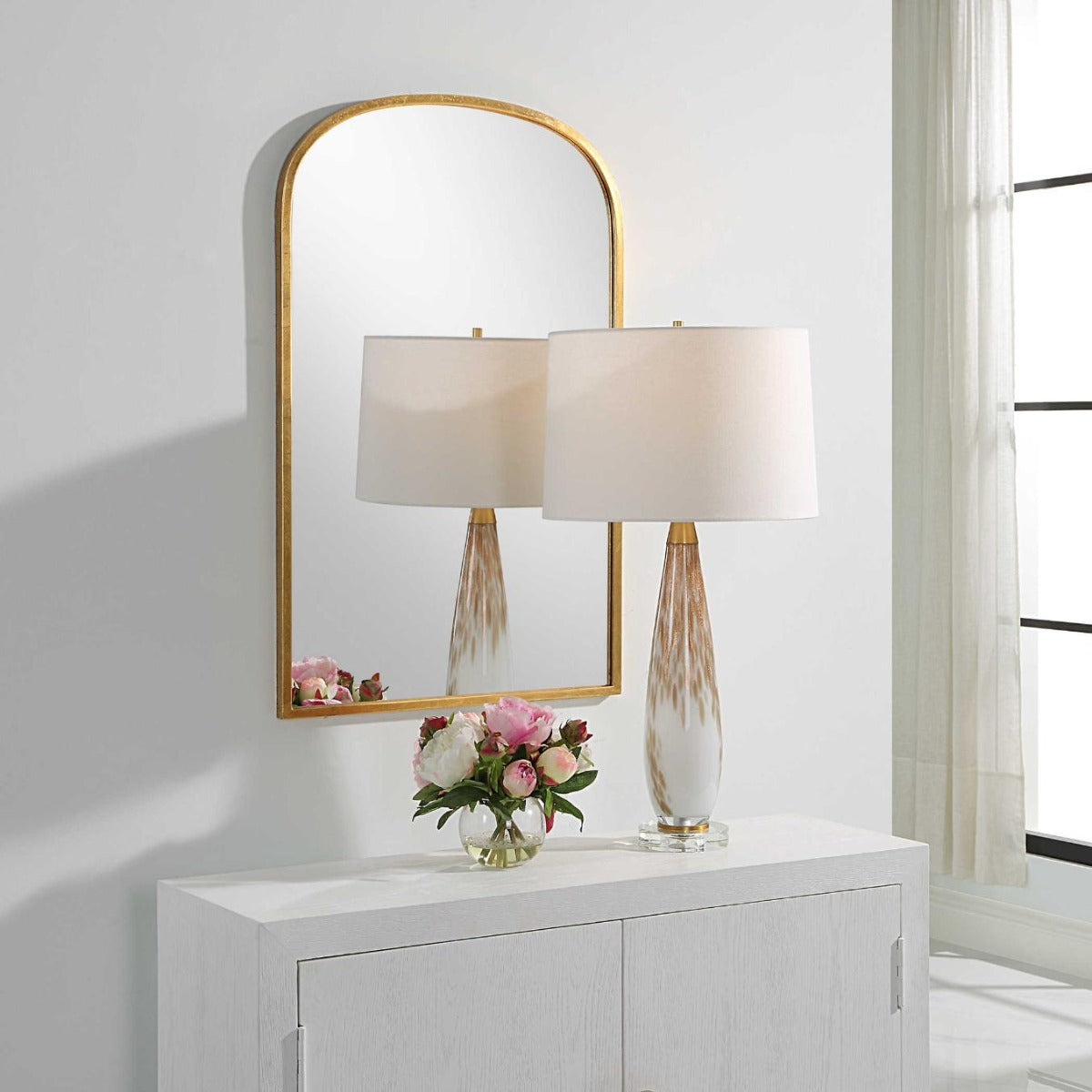 Aydyn Arched Mirror – Gold