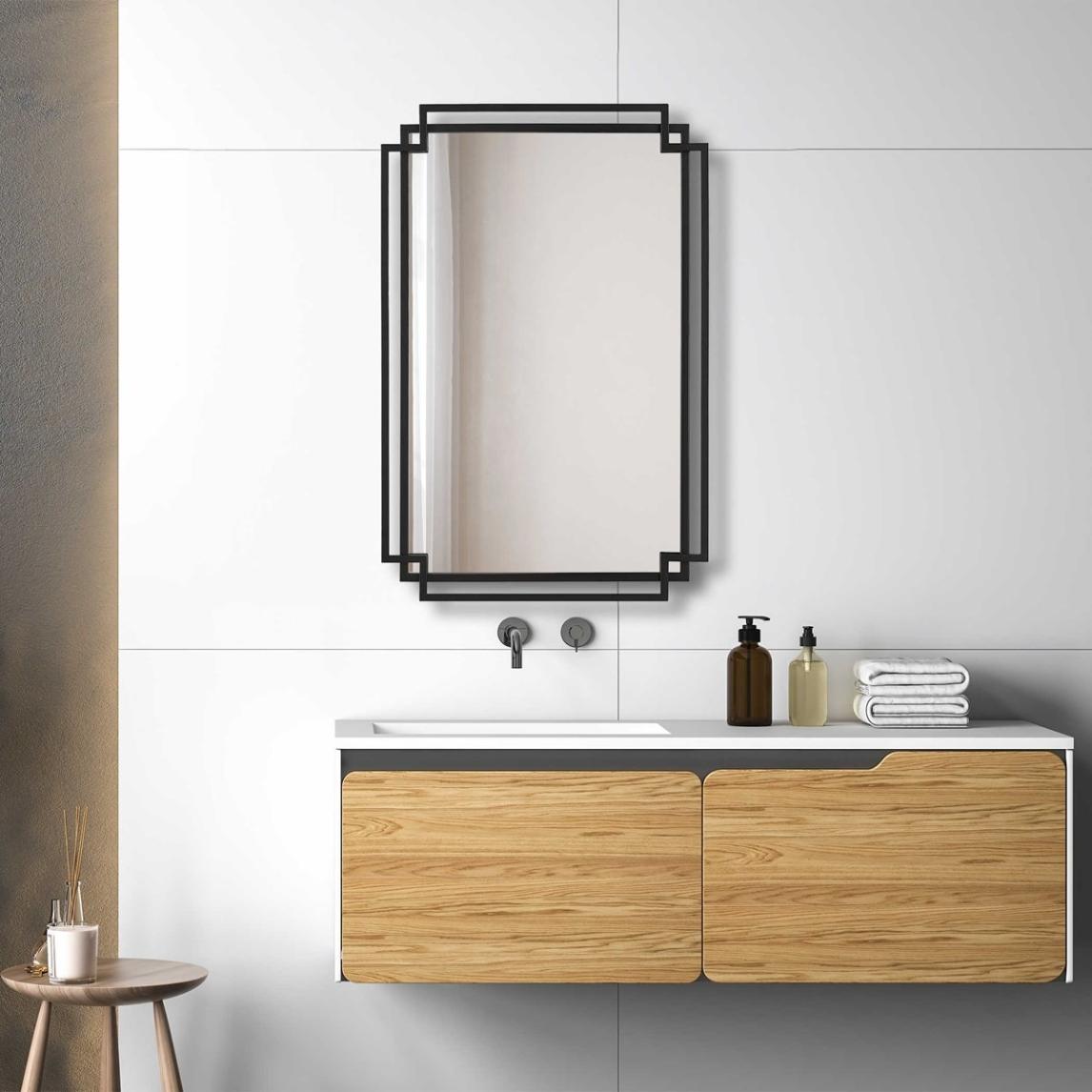 Deco Mirror – Black Finish