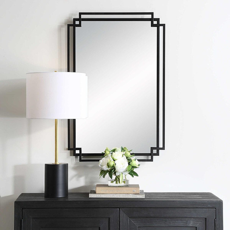 Deco Mirror – Black Finish