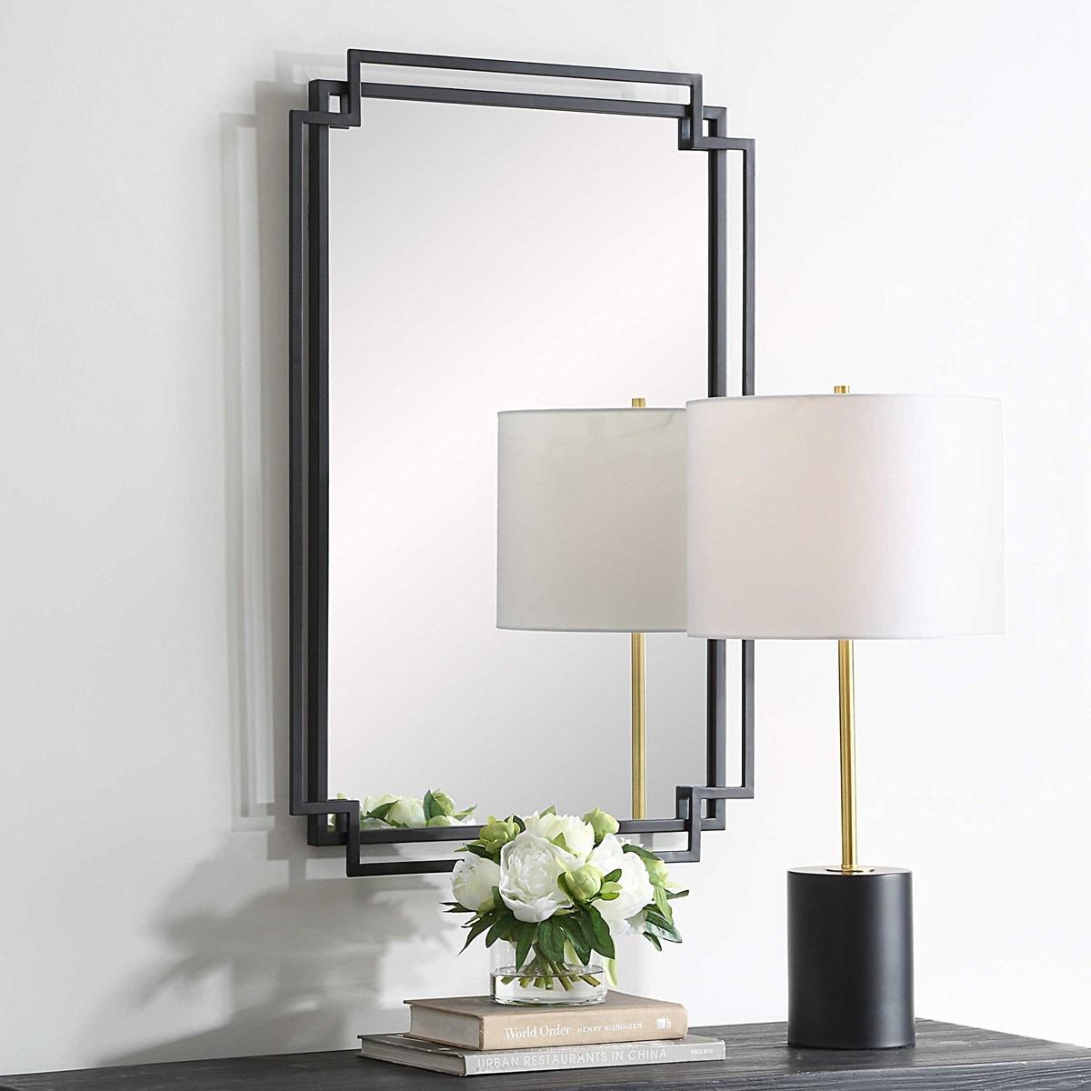 Deco Mirror – Black Finish