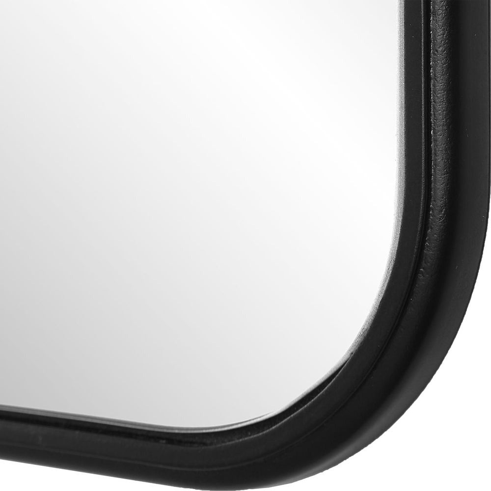 Grace Scalloped Mirror – Black