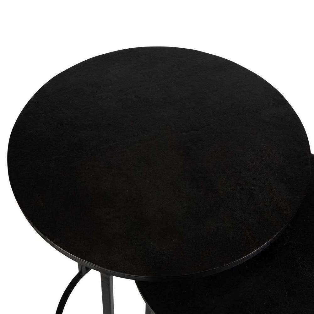 Espresso Round Nesting Tables – Set of 3