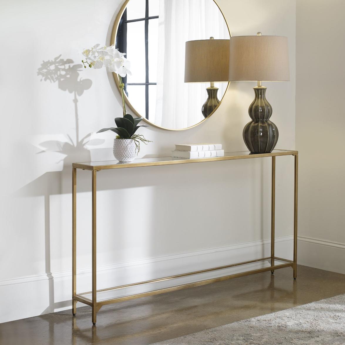 Slimline Console – Gold