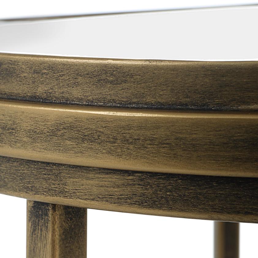 Occular Nesting Side Tables – Brushed Gold