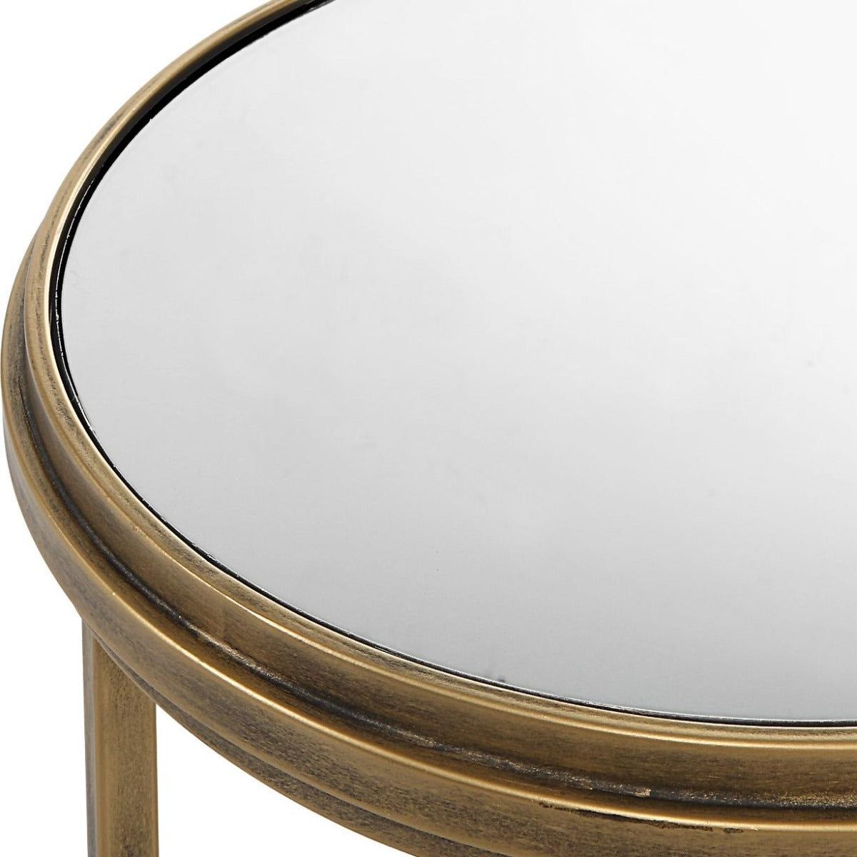 Occular Nesting Side Tables – Brushed Gold