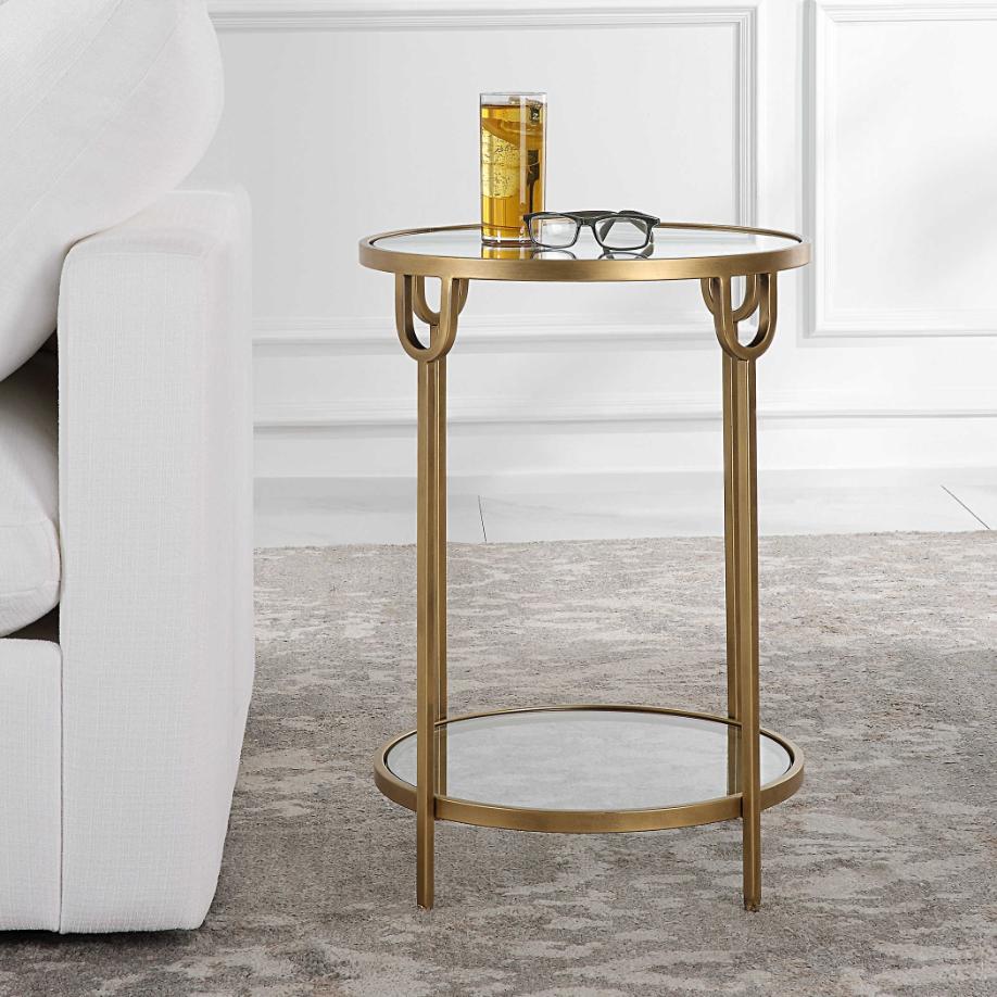 Ula Side Table – Brass