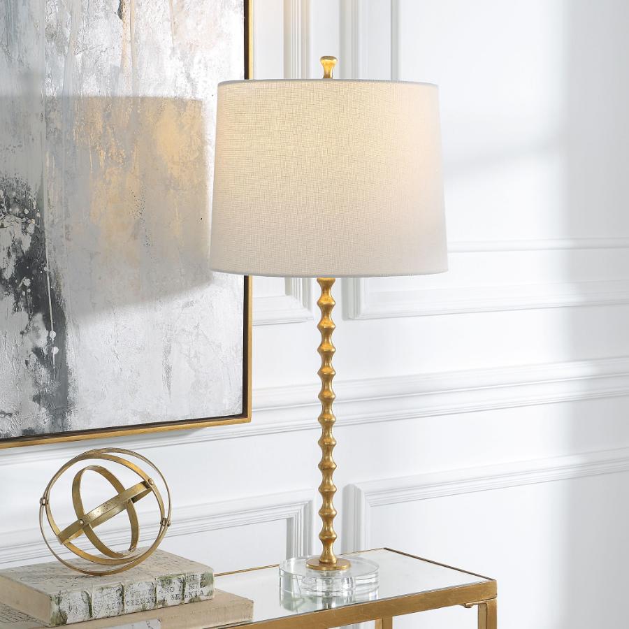 Hourglass Table Lamp in Brass – Set of 2