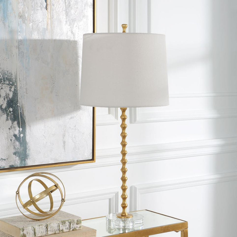 Hourglass Table Lamp in Brass – Set of 2