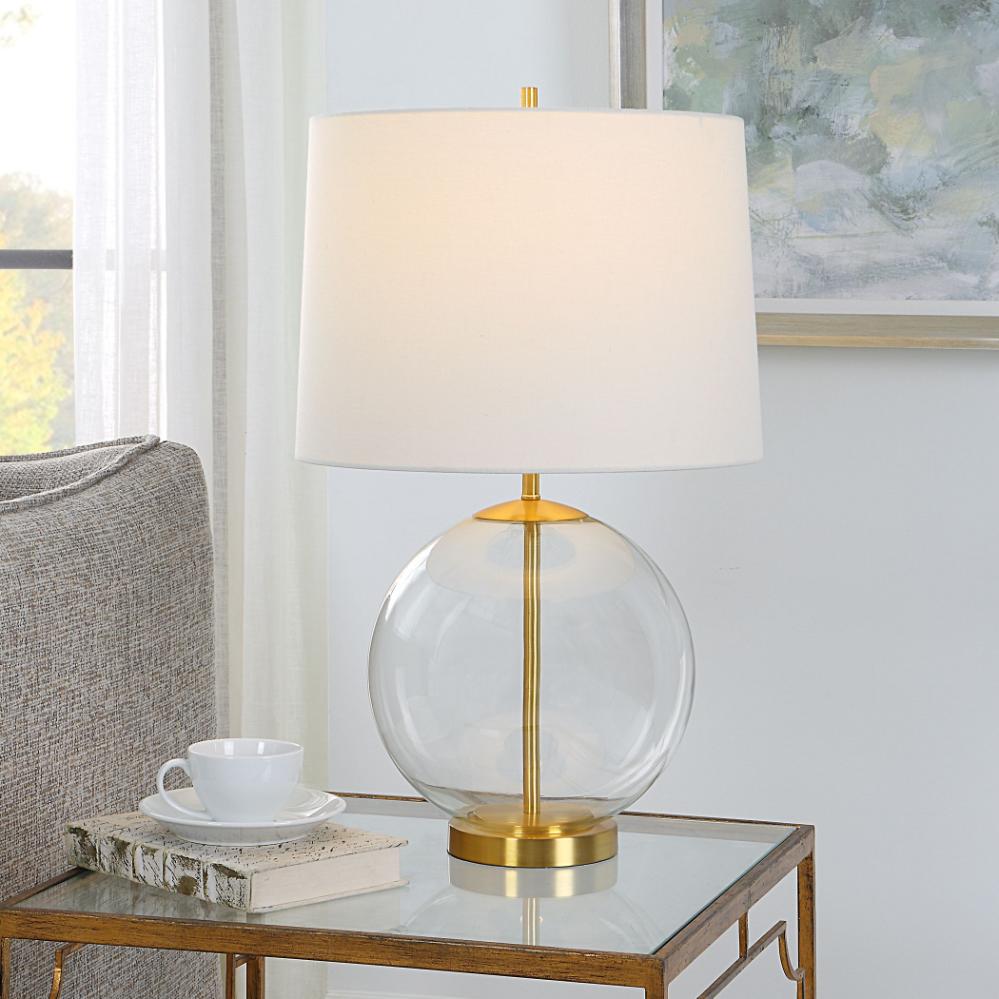 Clear Globe Table Lamp