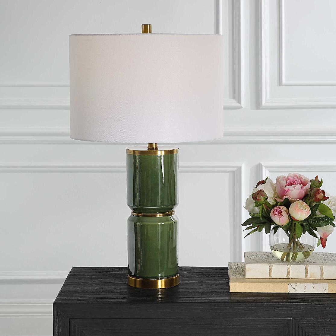 Lilian Table Lamp – Moss Green