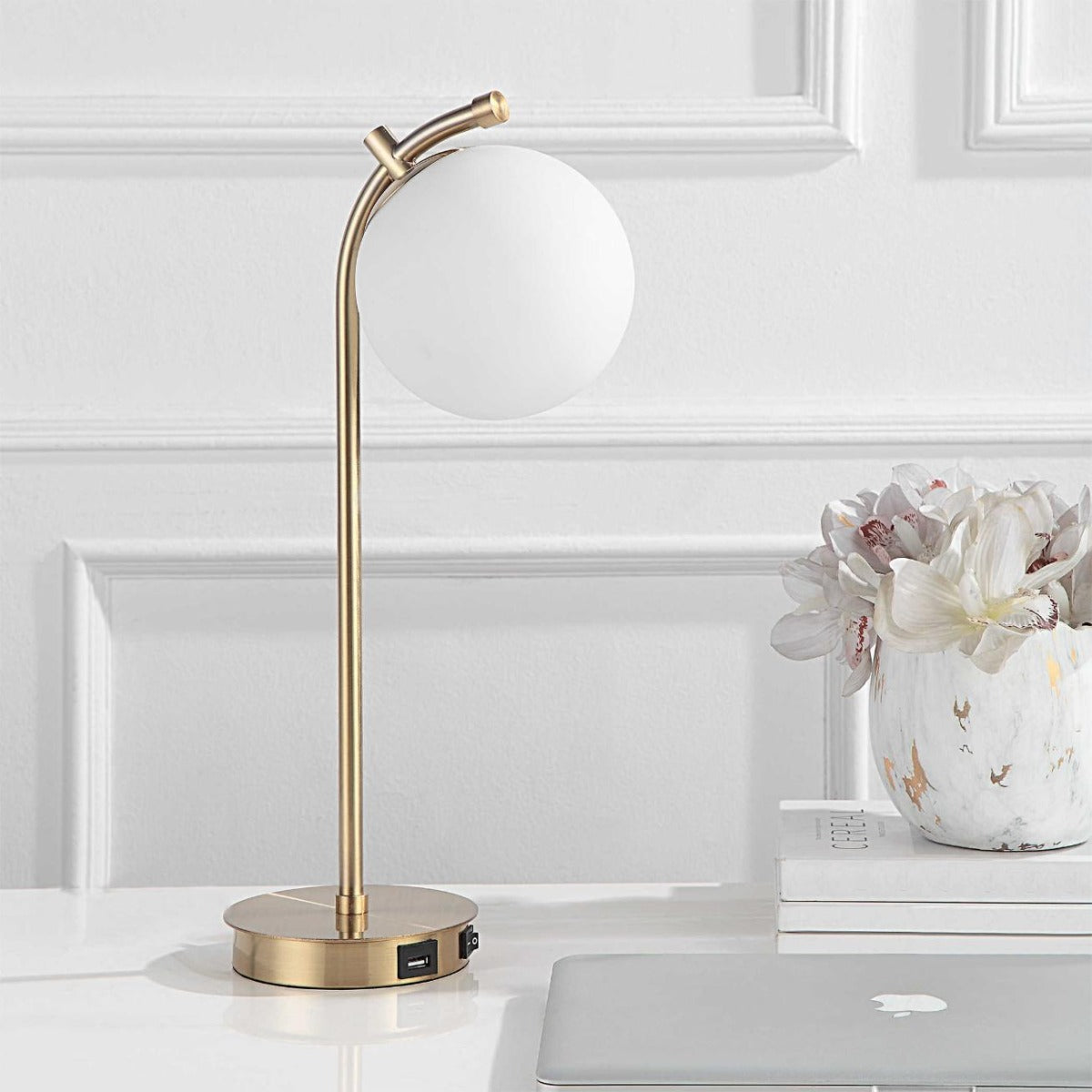 Droplet Table Lamp – Brass